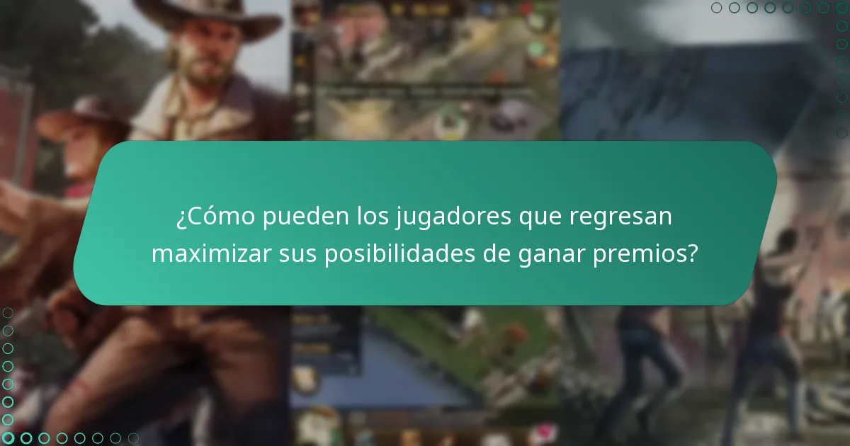 ¿Quién califica como jugador que regresa para el evento?