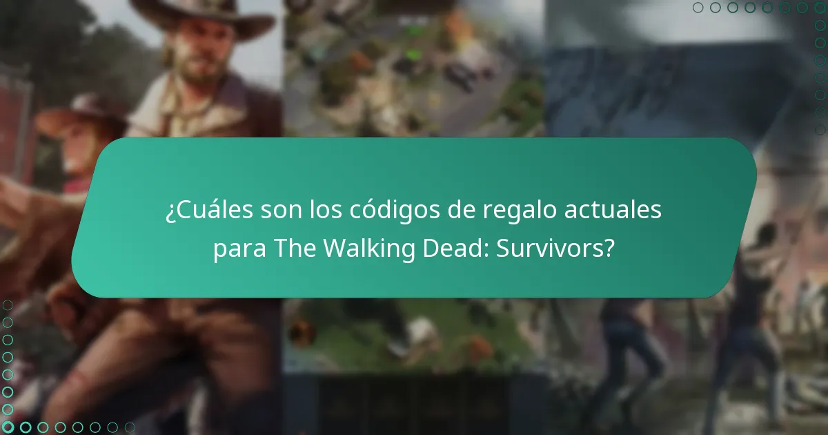 ¿Cuáles son los próximos eventos de The Walking Dead: Survivors que pueden ofrecer códigos de regalo?