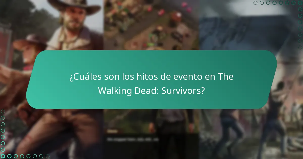 ¿Cómo funciona el evento en The Walking Dead: Survivors?
