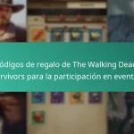 Códigos de regalo de The Walking Dead: Survivors para la participación en eventos