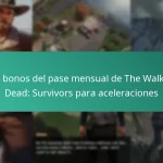 Los bonos del pase mensual de The Walking Dead: Survivors para aceleraciones