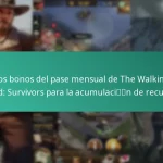 Los bonos del pase mensual de The Walking Dead: Survivors para la acumulación de recursos