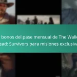 Los bonos del pase mensual de The Walking Dead: Survivors para misiones exclusivas
